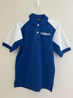 Yamaha Royal Blue and White Sport Polo